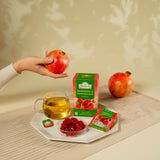 Ahmad Raspberry & Pomegranate Flavoured Green Tea with Fruit Pieces 20 Bags