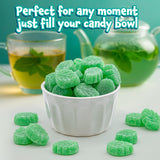 Spearmint Leaves Jelly Candy - 2 Pound Bulk Pack - Classic Spearmint Jelly Candy with Soft Chewy Texture - Leaf Shaped Mint Jellies for Buffets