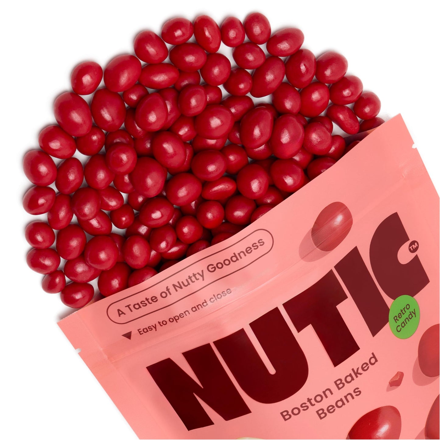 Nutic Boston Baked Beans Candy - 2 Lb | Coated Peanuts in Bulk | Vintage Candy Bar Treats | Ideal Movie Theatre Snacks & Souvenir Gifts |