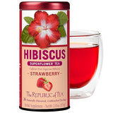 The Republic of Tea - Hibiscus Strawberry Tea, 36 Tea Bags, Herbal Blend, Caffeine Free, Gluten Free
