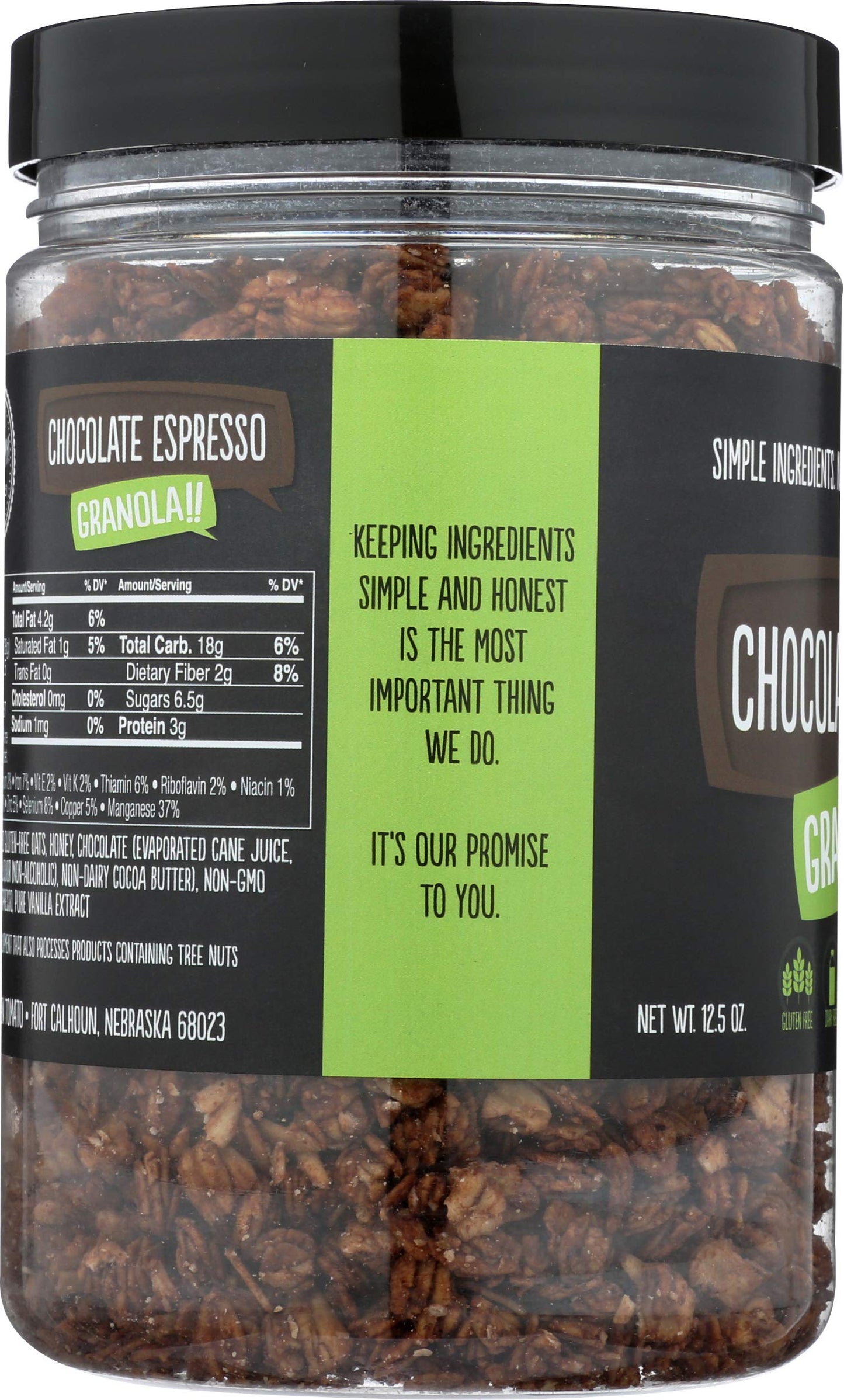 Granola!! Chocolate Espresso: Gluten, Peanut, Soy, Dairy, & Sulfite Free, 12.5oz from Big Green Tomato