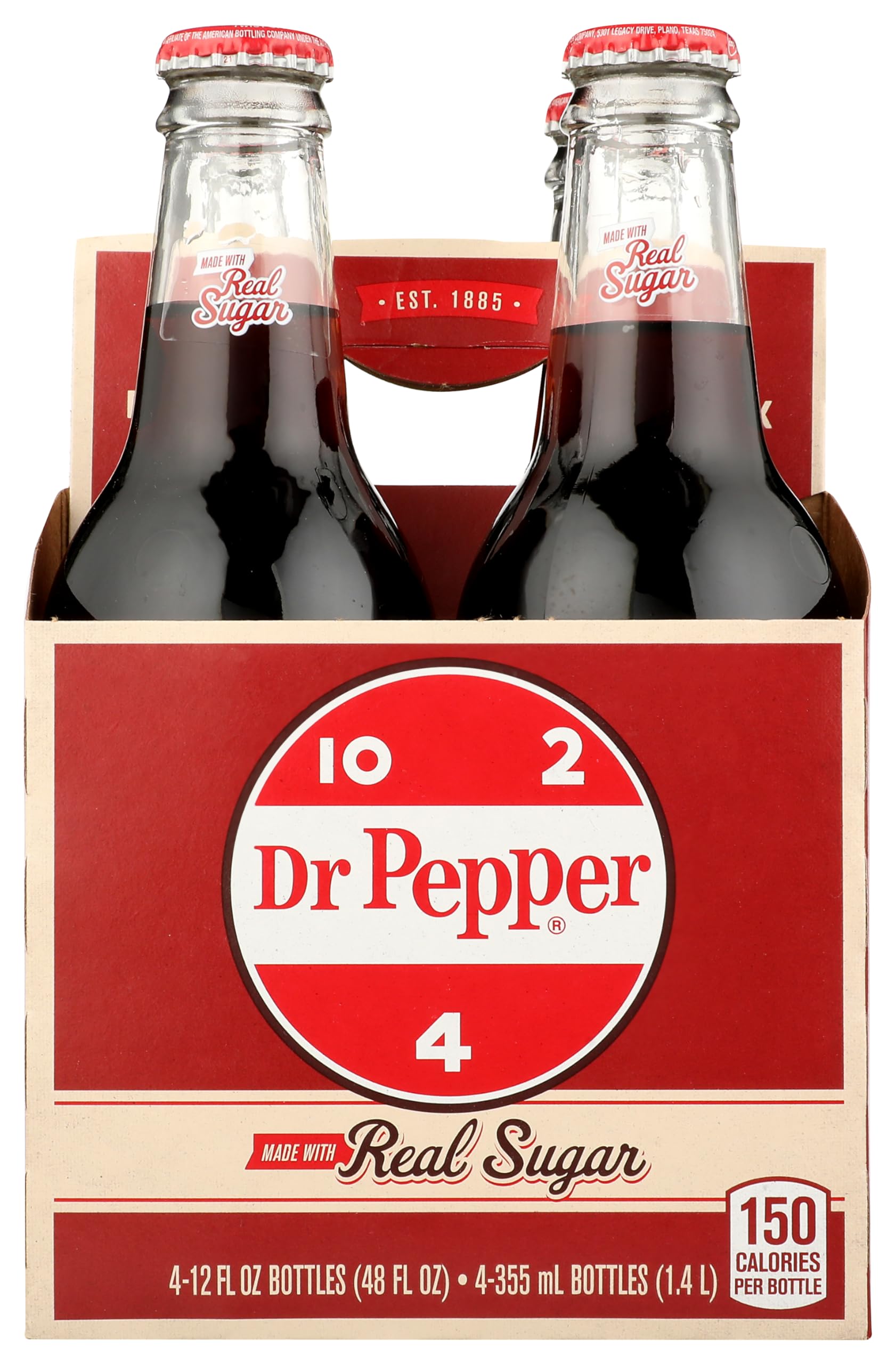Dr Pepper 4pk 12oz Glass