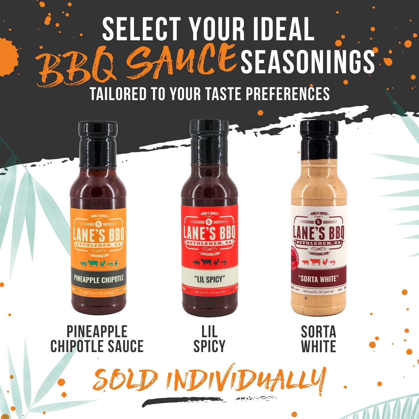 Lane's Pineapple Chipotle BBQ Sauce, All-Natural Tropically Inspired Barbecue Sauce, Goes Great with Chicken, Pulled Pork & Brisket, No MSG, No