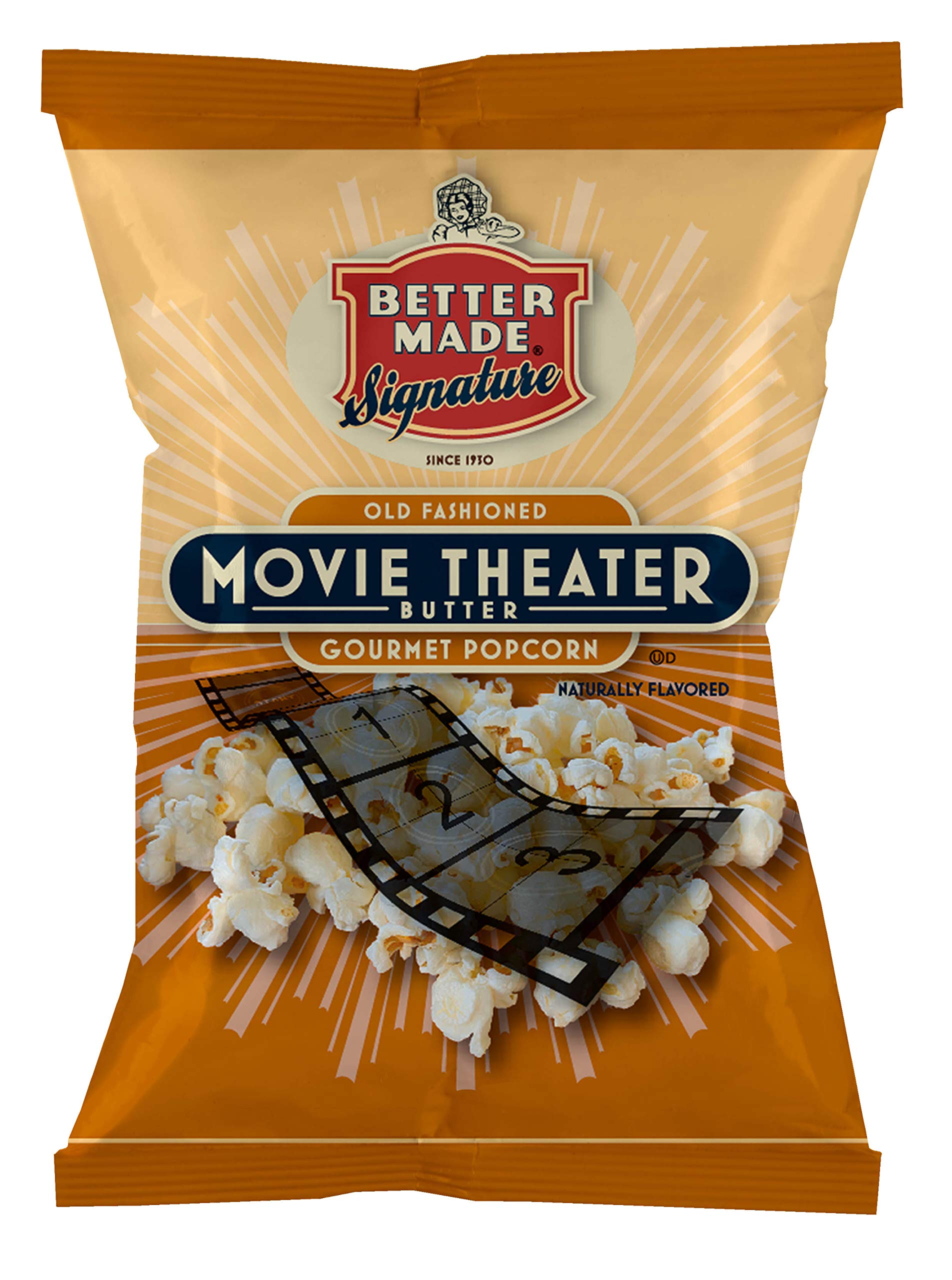Better Made Special White Cheddar & Movie Theater Butter Popcorn Variety Pack (4) x 8oz (Pack of 4)