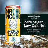 MACHU PICCHU 12-Pack-Wild Berry Zero Sugar Energy Mate Drink - Non-Carbonated Yerba Mate, 120mg Organic Caffeine, Smooth Focus Without Jitters or