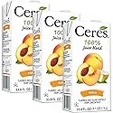 Ceres Peach Juice Blend, 3-Pack - 100% Natural, Rich in Vitamin C, No Added Sugar, Artificial Colors, or Flavors, Kosher Certified, 33.8 Oz Ea (1