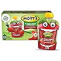 Mott's No Sugar Added Strawberry Applesauce, 3.2 oz clear pouches, 12 count