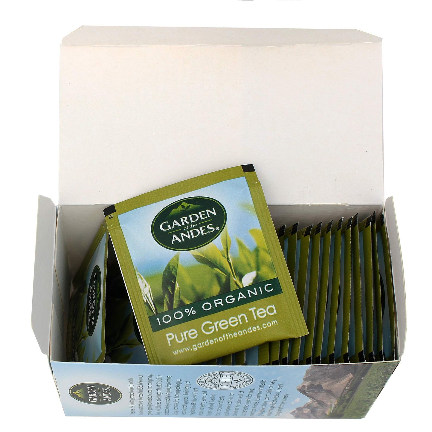 Garden of the Andes 100% Organic Pure Green Tea 20 Tea Bags