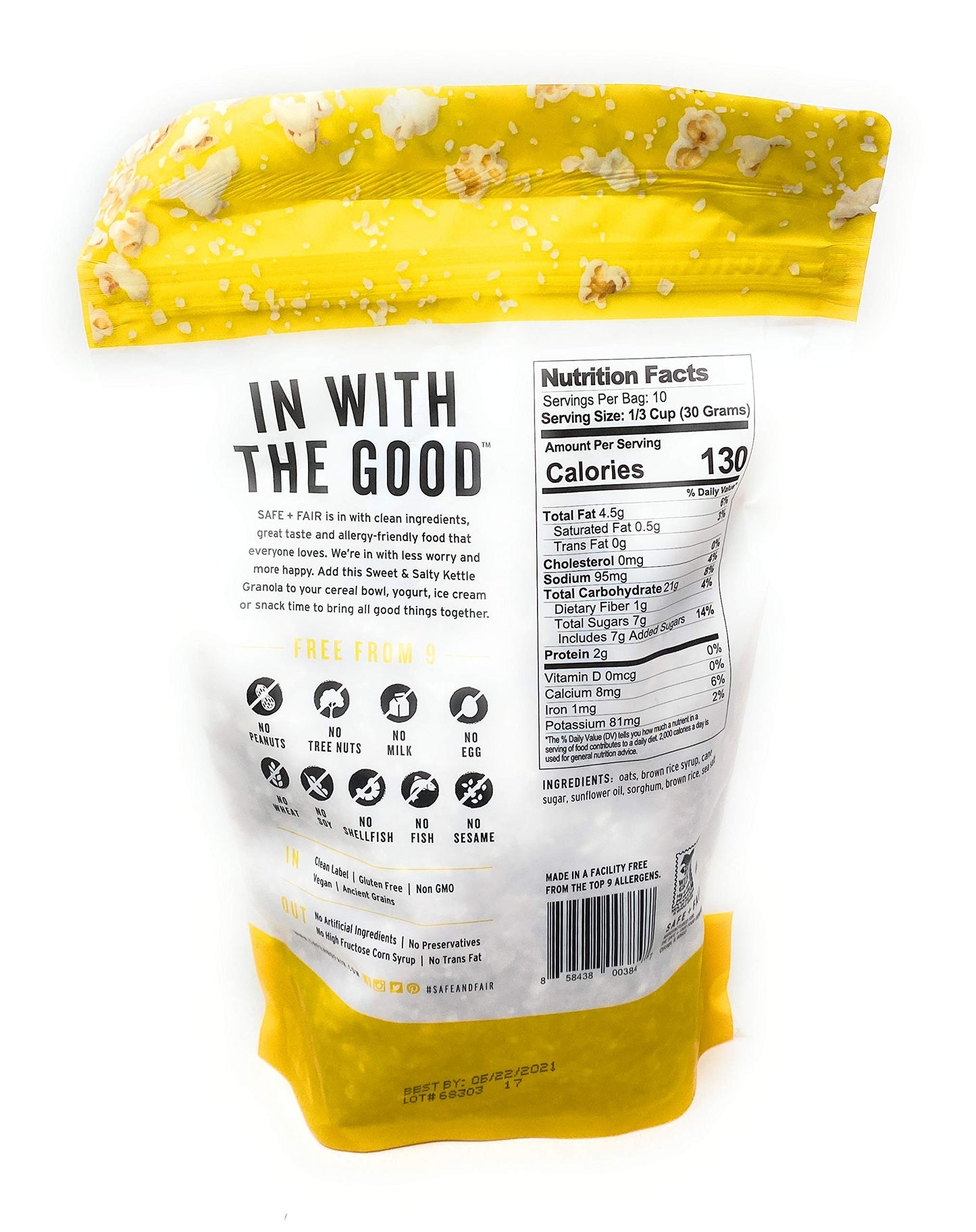 Sweet & Salty Kettle Granola Cereal ~ 12 ounces (1 pack)