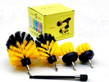 5 Pieces Different Size Cleaning Supplies Drill Brush Attachment Kit with 6 Inch Extender Power Scrubber/Toilet Brush/Bathroom Shower Cleaner/Grout