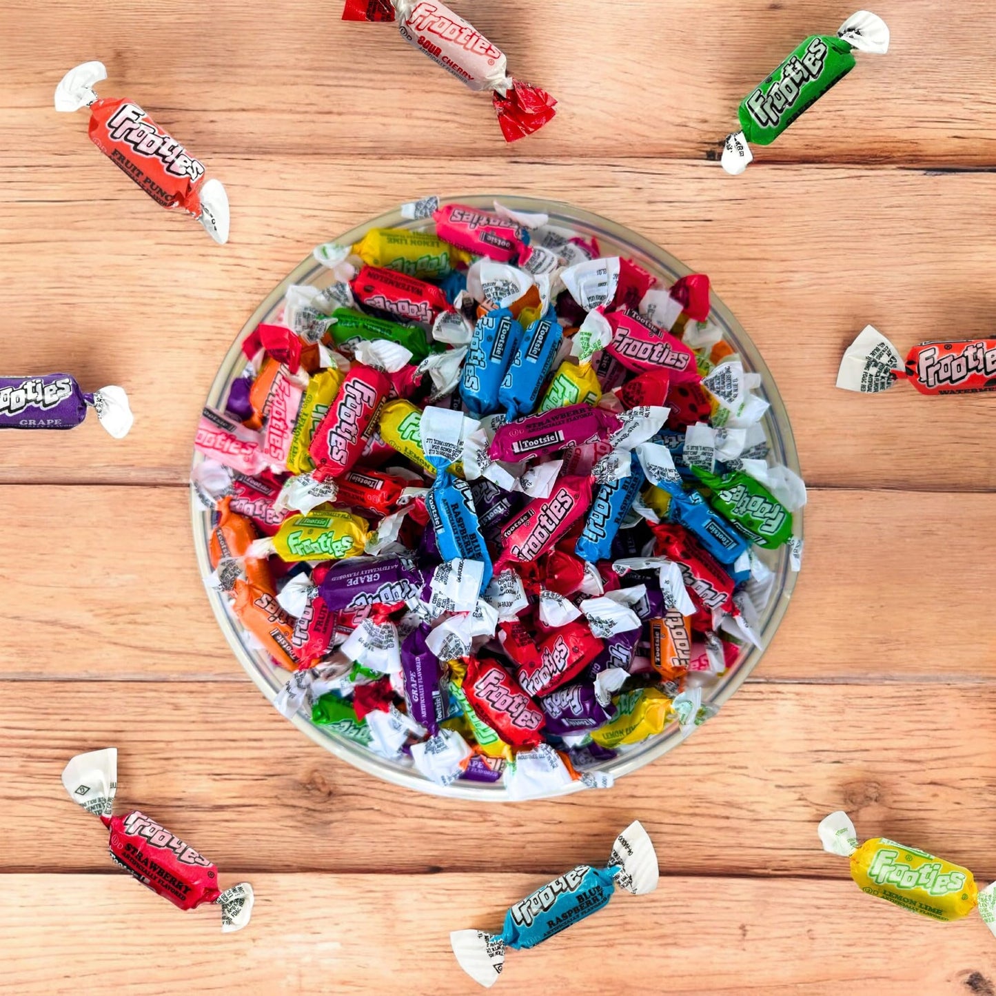 Tootsie Frooties Assorted Candy Mix (10 Fruity Flavors) - Tootsie Roll Taffies, Ultimate Fruity Variety Pack, Gluten Free, Peanut Free & Holiday Fruit