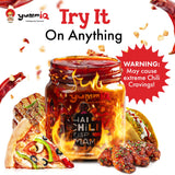 Thai Chili Crisp Umami Sauce - Crunchy Spicy Garlic with Fresh Peppers - Vegan, No MSG or Preservatives Bold Flavor - Hot Oil Condiment for Noodles