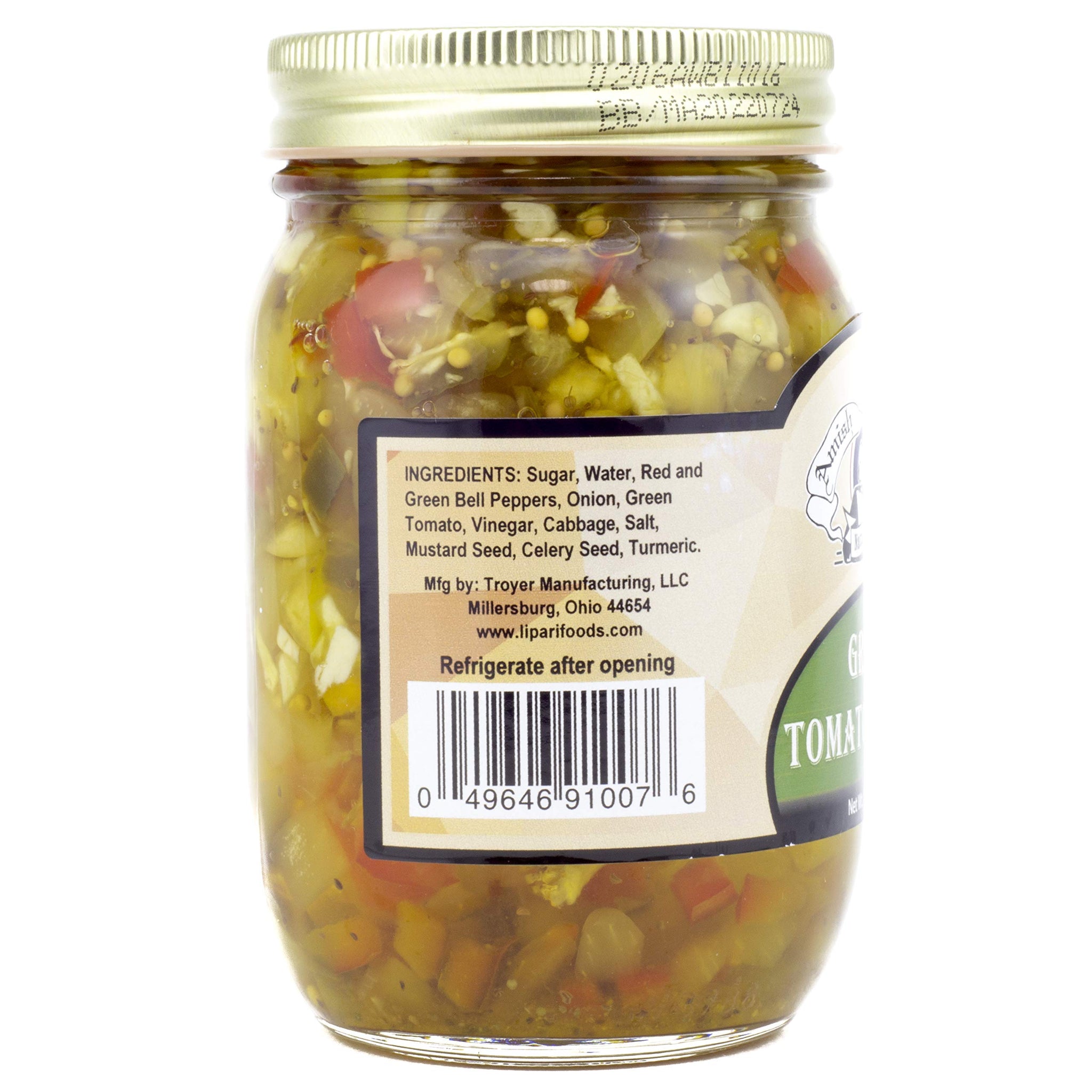 Amish Wedding All-Natural Green Tomato Relish 15 Ounces (Pack of 2)