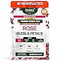 Edible Rose Buds & Petals - Damask Rose for Cooking, Baking, Rose Tea & Garnish - 100% Natural, Non-GMO, Caffeine-Free - 4oz, 95 Servings - Duals