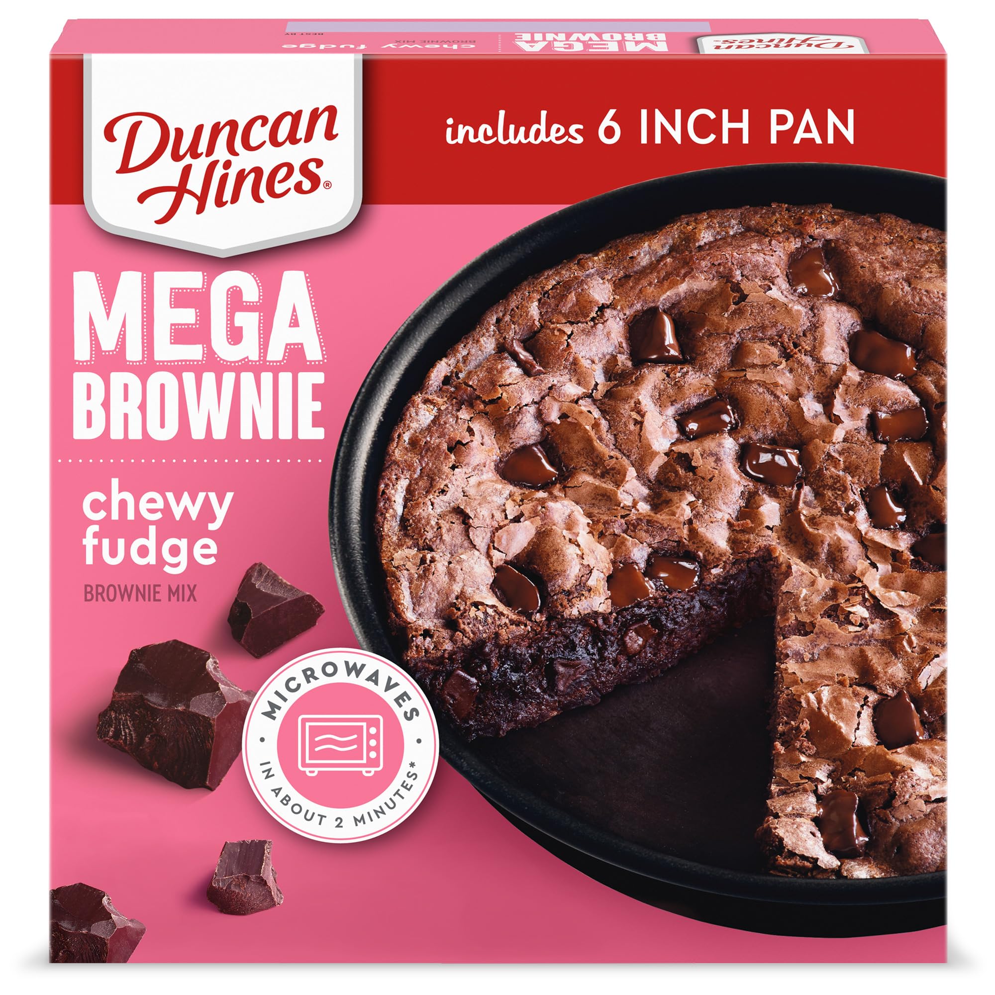 Duncan Hines MEGA Brownie Mix, Chewy Fudge, 7.7 oz.