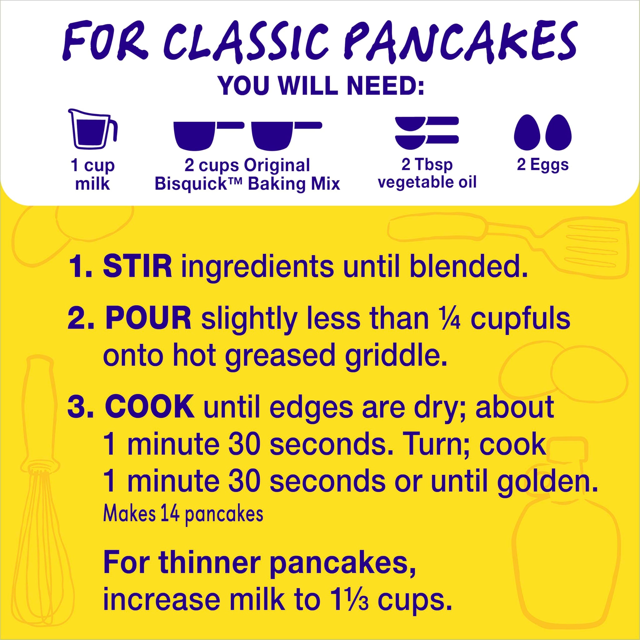 Betty Crocker Bisquick Pancake and Baking Mix, Original, Makes About 60 Pancakes, 40 oz