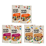 Snak Club Trail Mix Variety Pack, Protein Snacks, Includes Energizer Trail Mix, Sweet and Salty, and Peanut Butter Chocolate, 6 Pack