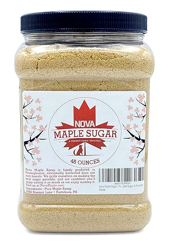 Nova Maple Sugar - Pure Grade-A Maple Sugar (3 Pounds)