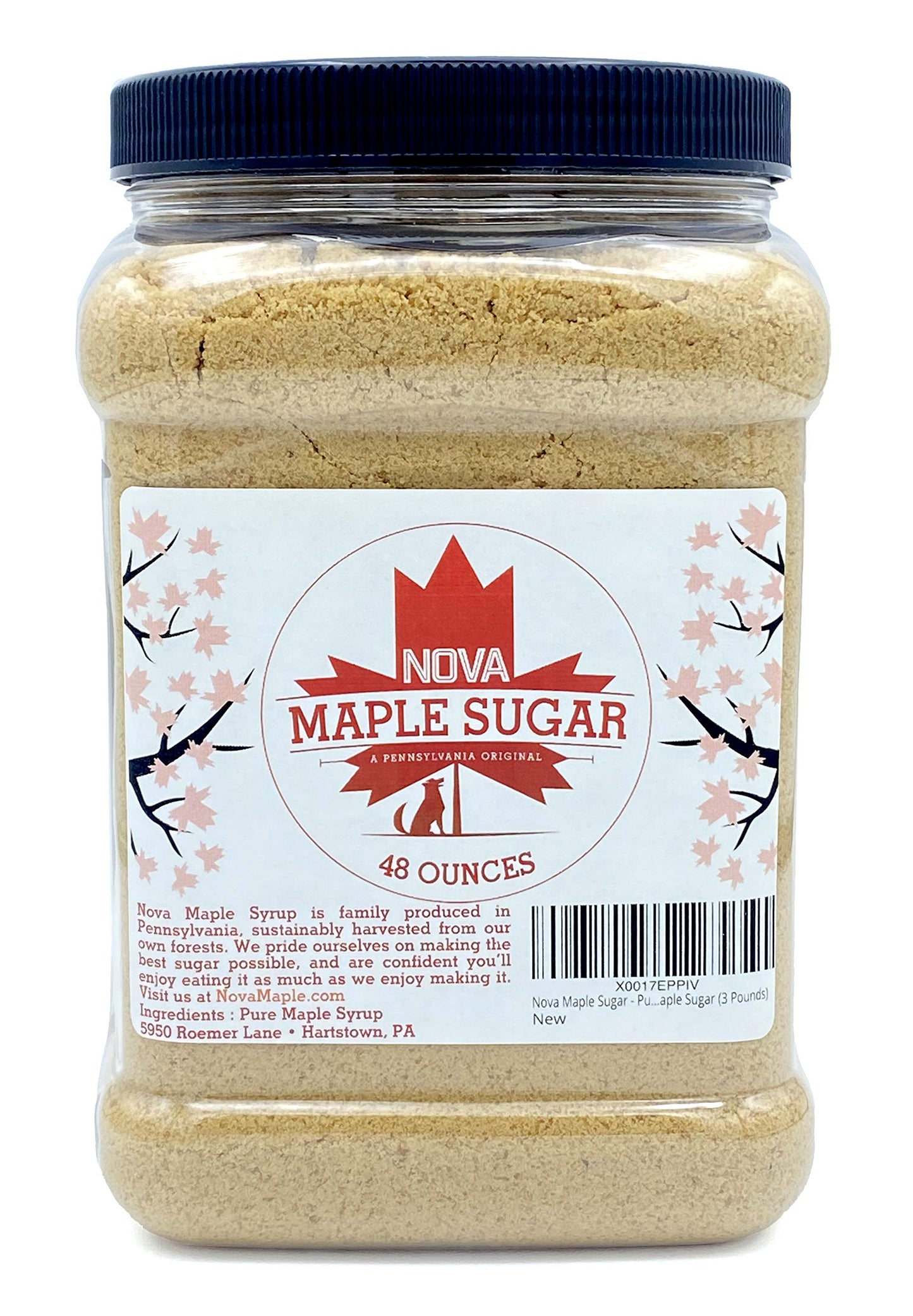 Nova Maple Sugar - Pure Grade-A Maple Sugar (3 Pounds)