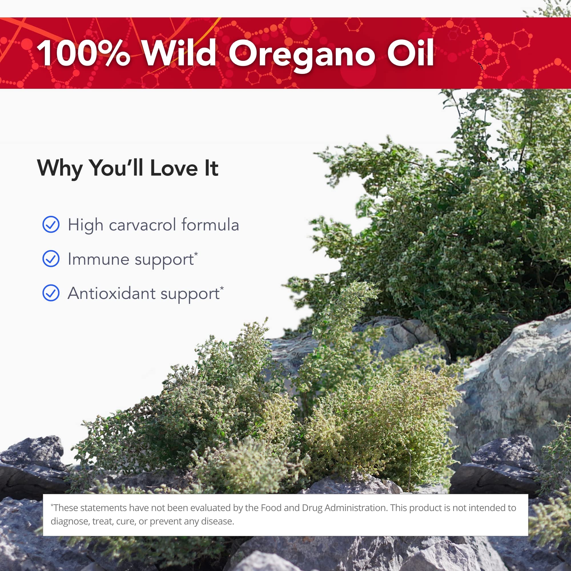 Physician's Strength OregaWild - 13.5 mL - 100% Wild Oregano Oil - 216 Servings