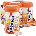 Mentos Gum with Vitamins, Sugar Free Chewing Gum with Xylitol, Citrus Flavor, Vitamins B6, B12 and C, Bottle of 45 (Bulk Pack of 4)