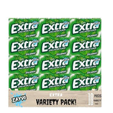 Extr-a Spearmint Sugar Free Chewing Gum, Bulk Pack, 15 Pieces per Pack, 10 Count