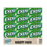 Extr-a Spearmint Sugar Free Chewing Gum, Bulk Pack, 15 Pieces per Pack, 10 Count