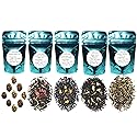 5 Black Tea Samplers, Caffeinated, Sweet Black Tea (No Sugar Added), Dragon Pearls Tea, Golden Monkey Tea, Ginger Peach Tea, Strawberry Blueberry Tea