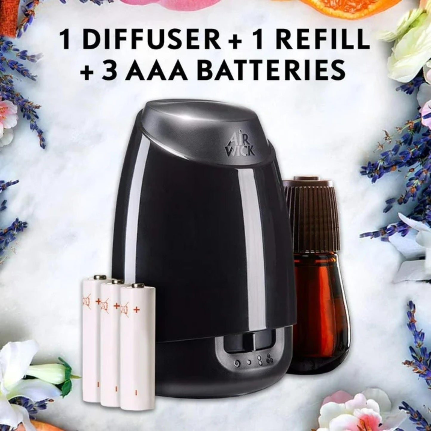 Air Wick Essential Mist, Essential Oil Diffuser (Diffuser + 1 Refill), Mandarin & Sweet Tangerine, Air Freshener