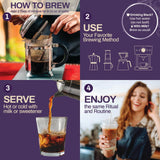 AmaZai USDA Organic Açaí Coffee Alternative | Roasted Açaí Seed Superfood | Caffeine-Free, Low Acid & Gut Friendly | Brews Like Coffee (25 servings)