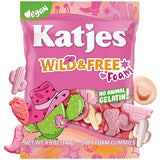 Katjes Wild & Free Foam Fruit Gummy Candy, Wildly Good Sweet Soft & Flavorful Vegan Gummies, Colorful Cowgirl Shapes, No Artificial Dyes or Flavors