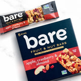 Bare Fruit & Nut Bars, Apple, Cranberry & Almond and Apple, Berries & Cherry Variety Pack (Pack of 2)