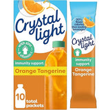 Crystal Light Immunity Support Orange Tangerine natural flavor with other natural flavor Powdered Drink Mix, .07 oz Packets, 10 per Box