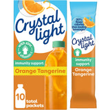 Crystal Light Immunity Support Orange Tangerine natural flavor with other natural flavor Powdered Drink Mix, .07 oz Packets, 10 per Box