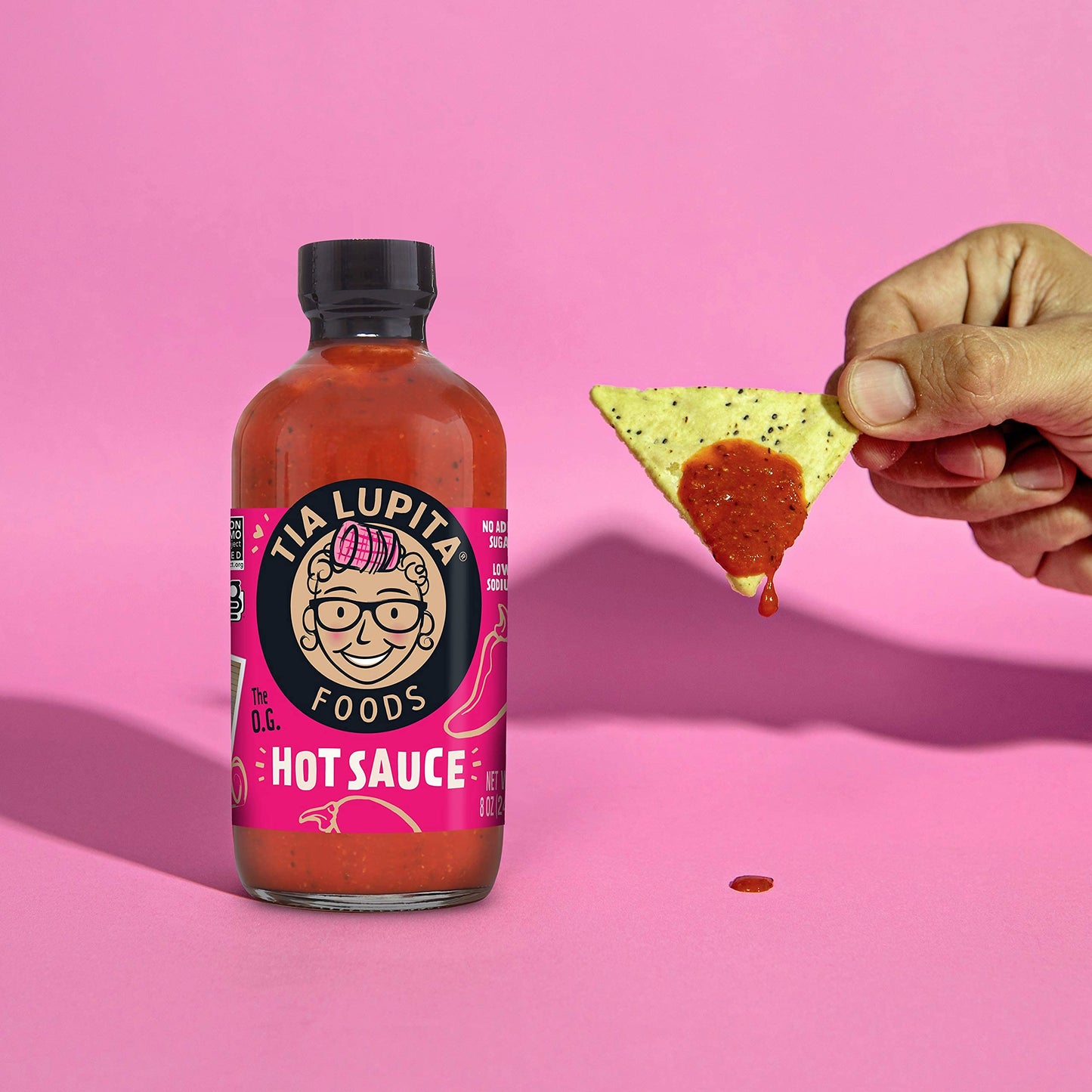 Tia Lupita Chipotle Hot Sauce | 8 oz x 1 Bottle | Flavorful Heat, Medium Spice, Smoky, Full Body | Gluten Free, Non GMO, Sugar Free, Low Sodium, Keto