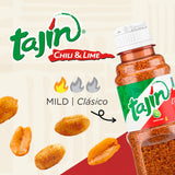 Snak Club Tajin Peanuts, Roasted Nuts with Chili and Lime Seasoning, Mild, Gluten-Free and Kosher Snacks, 1.5 oz Bags, 12 Pack