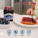 Nature's Hollow Blueberry Jam: Sugar Free Jam and Preserves, Low Cal, Non GMO, Keto Jam, Vegan, Gluten Free, and Diabetic Friendly - Sugar Free Jelly