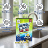 GymAora Garbage Disposal Cleaner & Deodorizer Foaming Tablets - Deep Cleans, Reduces Odors & Freshens Kitchen Sink Drain, Disposal Cleaner Tablets