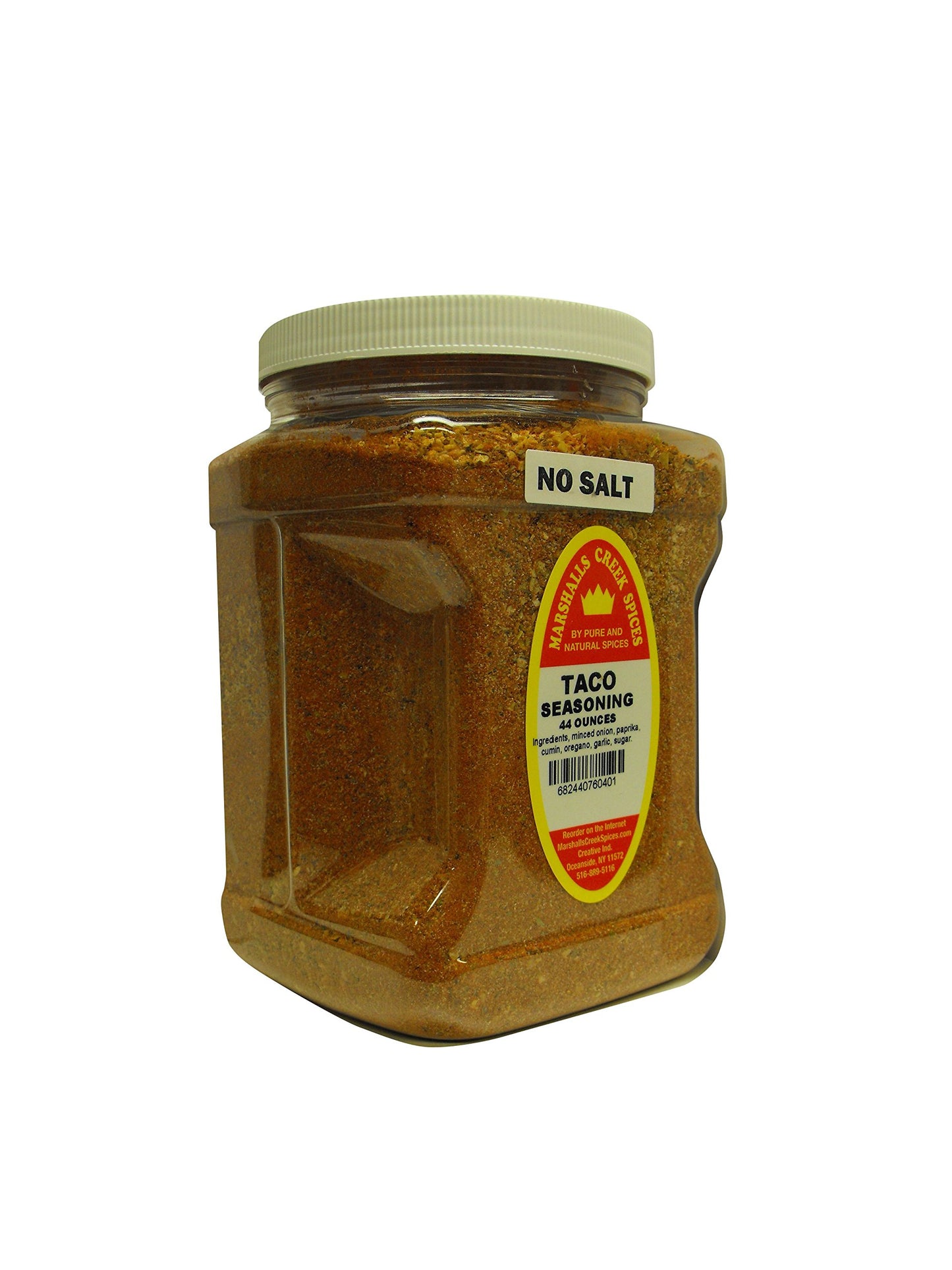 Family Size Marshalls Creek Spices Taco No Salt Seasoning, 44 Ounce …