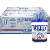 S.C.R.U.B.S. ITW42272CT, in-A-Bucket Hand Cleaner Towels, 6 / Carton, Blue (1-Pack) (42272CT-1)