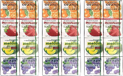 Marukawa 8 Pack Bubble Gum 1.52oz (3 Pack)