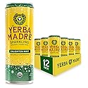 Yerba Madre Organic Sparkling Yerba Mate, Enlighten Mint, 115mg Natural Plant Based Caffeine, Smooth Energy & Focus, Carbonated, 12oz Cans (Pack