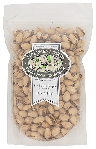 Fiddyment Farm Sea Salt Pepper Pistachio Nut In Shell, 16 OZ