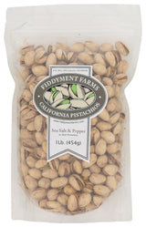 Fiddyment Farm Sea Salt Pepper Pistachio Nut In Shell, 16 OZ
