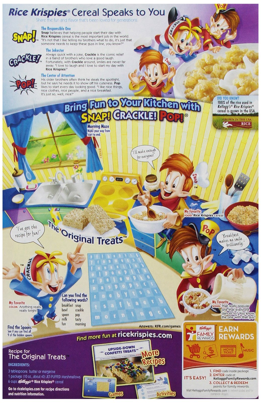 Kellogg's Rice Krispies Treats Cereal, 11.6 Ounce