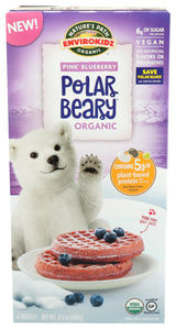 Envirokidz Organic Polar Beary Pink Blueberry Waffles, 8.5 OZ
