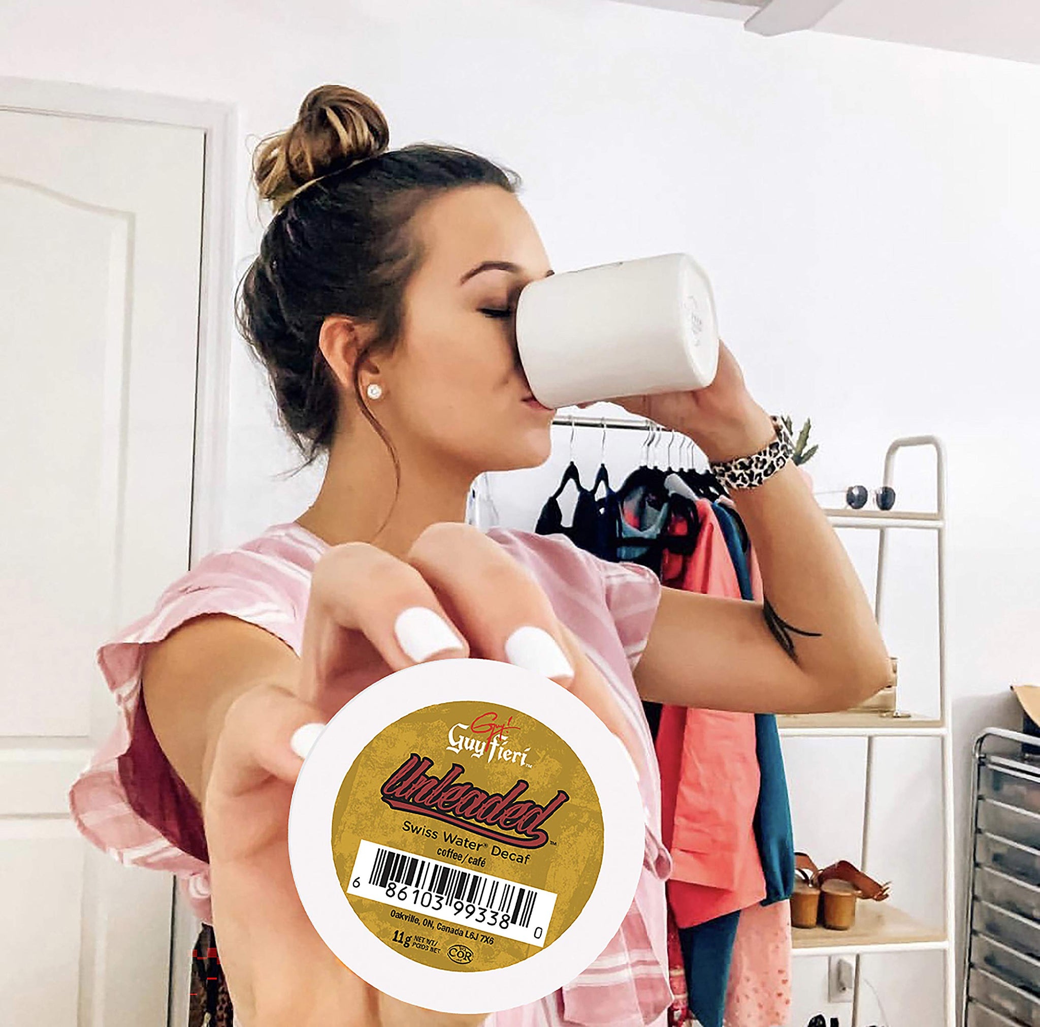 Guy Fieri Flavortown Roasts Decaffeinated Coffee Pods, Unleaded Medium Roast Decaf Coffee, Single Serve Cups for Keurig K Cup Brewers,24 Count(Pack