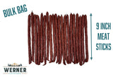 Werner Pepper Smoked Meat Sticks - 20 Pork and Beef Sticks Bulk Pepper Meat Snacks 14 Ounce (20 Individual Sticks, 9" Sticks)