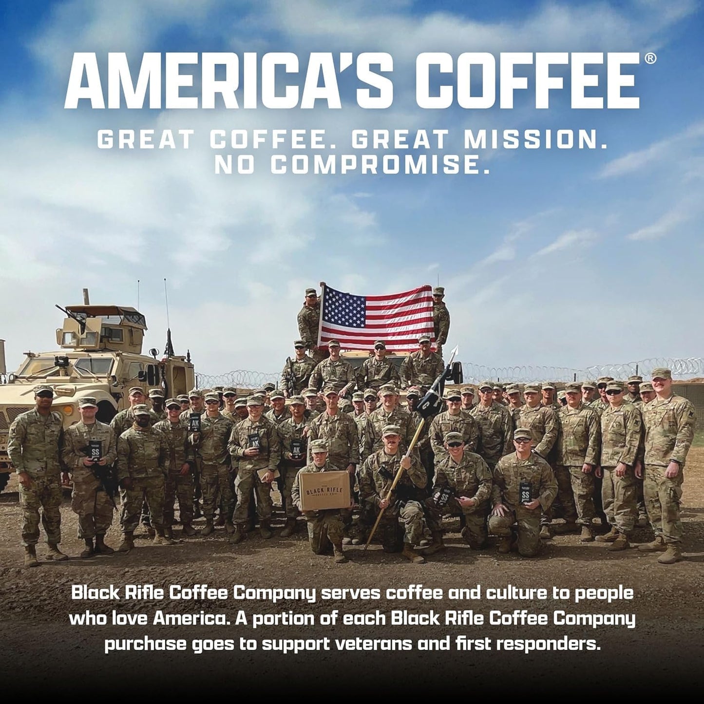Black Rifle Coffee Company Light Roast K Cups - Single Serve K Cups (Spirit of 76, 22 Count) Coffee Pods - Kcup Pods Compatible with Keurig 1.0 & 2.0