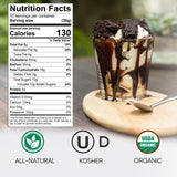 King's Cupboard Organic Hot Fudge Sauce - The Perfect Hot Chocolate Sauce for Topping Ice Cream & Desserts, Coffee Drizzle, Baking, Fondue